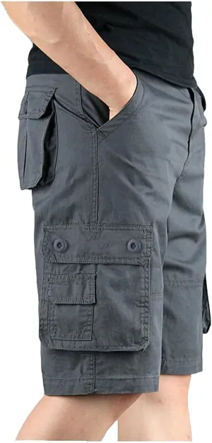 Cargo Shorts for Men Zipper Fly Relaxed Straight Leg Lightweight Work Shorts Casual 2025 Summer Tactical Pants