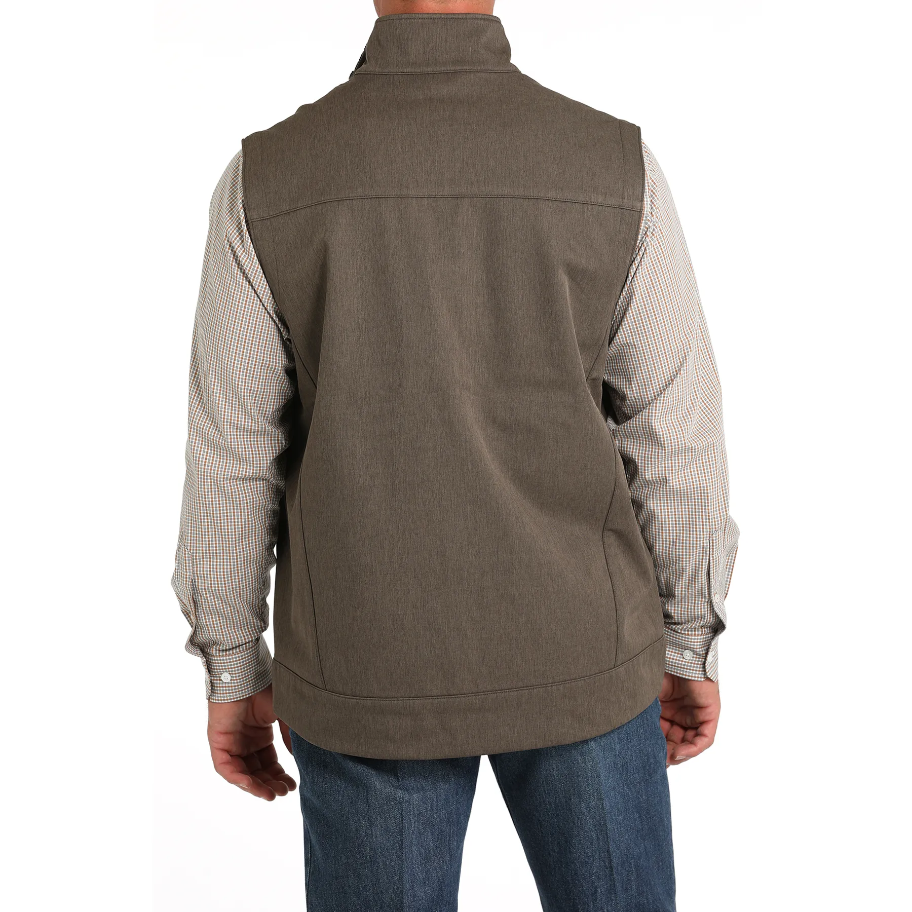 Cinch Men's Bonded Brown Softshell Vest MWV1515020