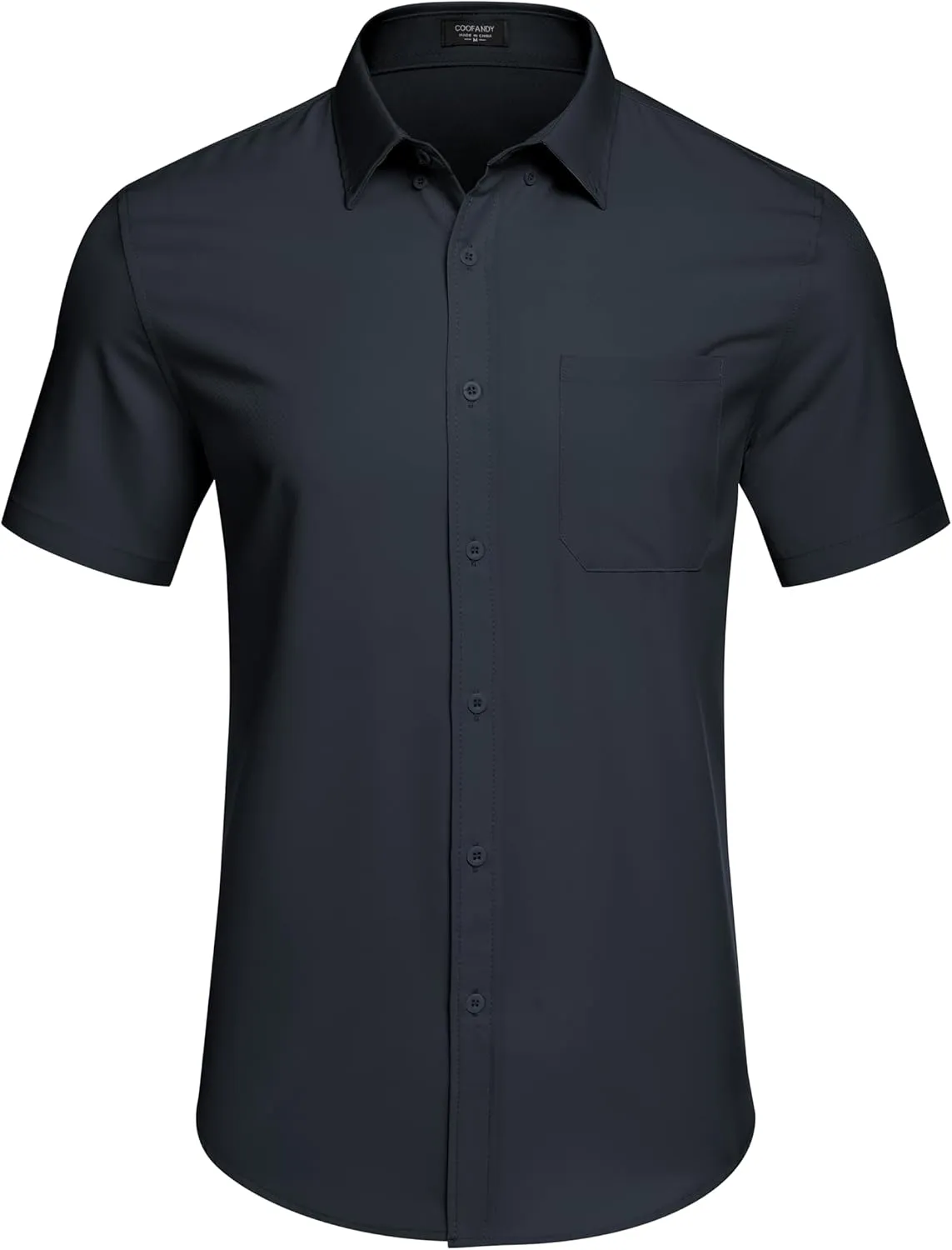 COOFANDY Mens Casual Dress Shirt Short Sleeve Wrinkle Free Dress Shirt Business Casual Shirts