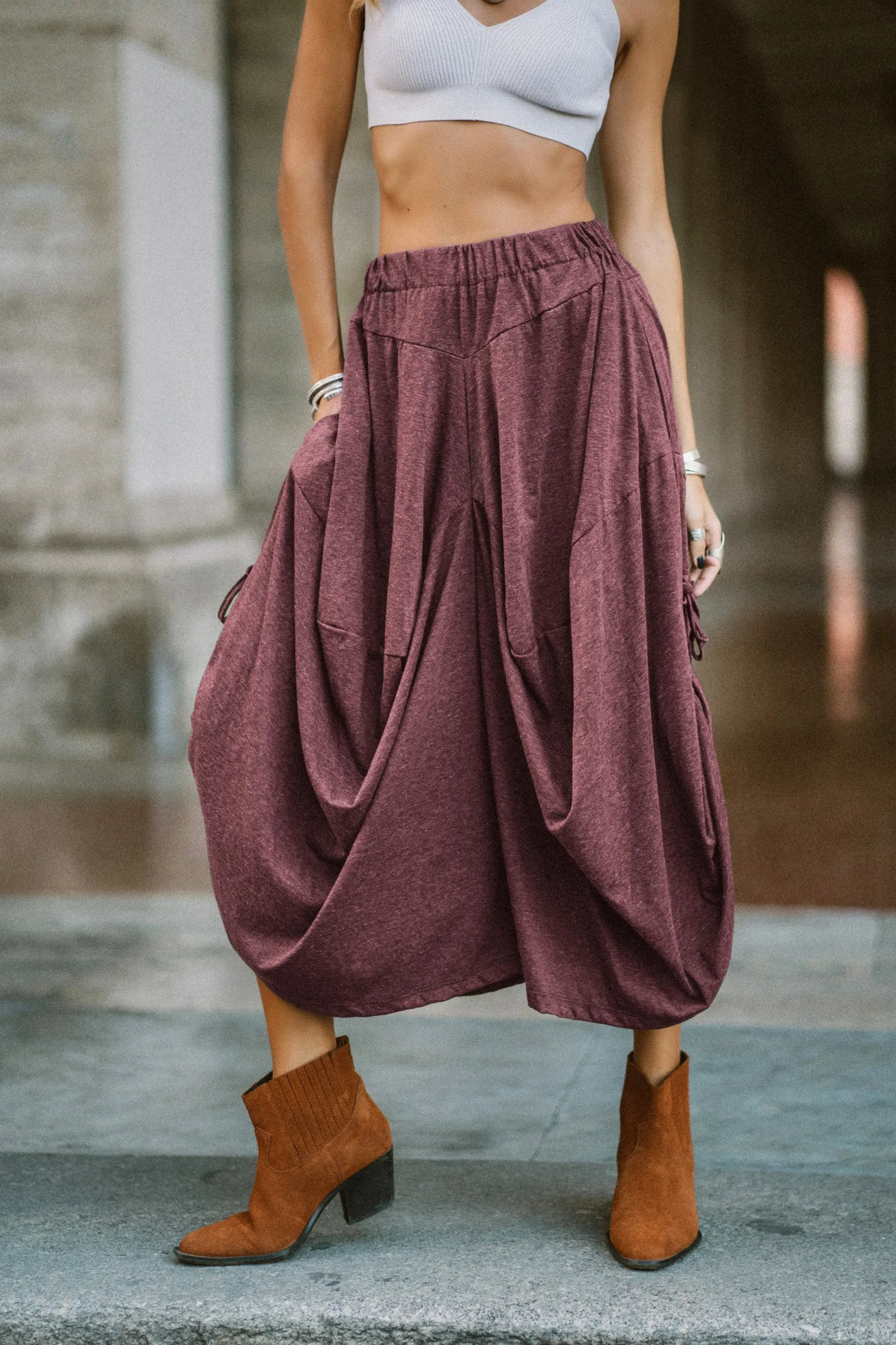 Cotton Pants Amisha Red