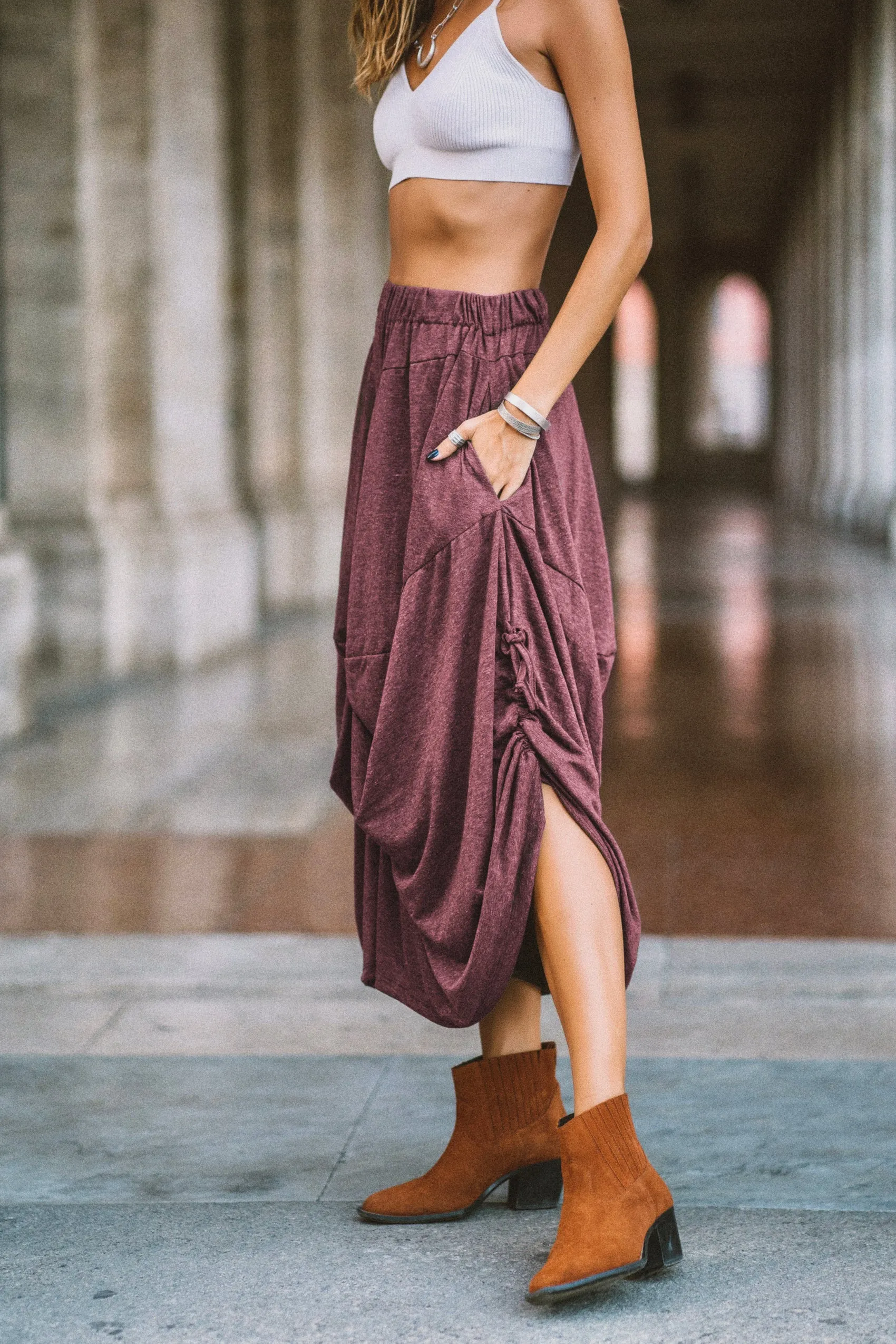 Cotton Pants Amisha Red