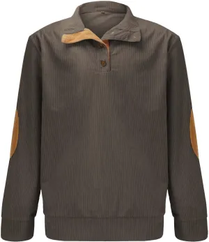 Cowboy Sweatshirts for Mens Button Sweatshirt 1/4 Top Button Long Sleeve Jacket Outdoor Fashion Sweater Tribal