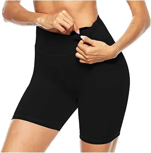 DASAYO Womens High Waist Lounge Workout Shorts Booty Gym Shorts Solid Quick Dry Stretch Soft Biker Tennis Running Yoga Shorts