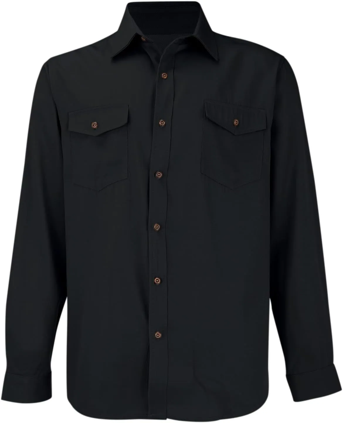Denim Button Down Shirt Men Long Sleeve T-Shirts with Pockets Classic Fit Work Tops Vintage Western Cowboy Clothes