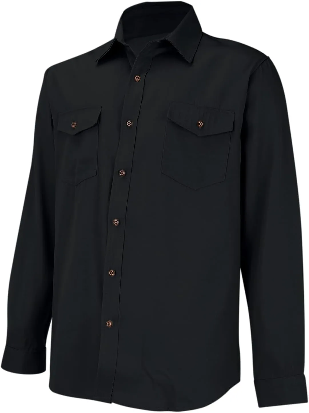 Denim Button Down Shirt Men Long Sleeve T-Shirts with Pockets Classic Fit Work Tops Vintage Western Cowboy Clothes