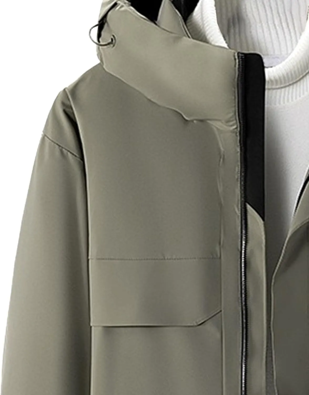 DGHM-JLMY Men's Daily Thickened Warm Down Jacket Versatile Business Casual Down Jacket Winter Loose Hooded Down Jacket