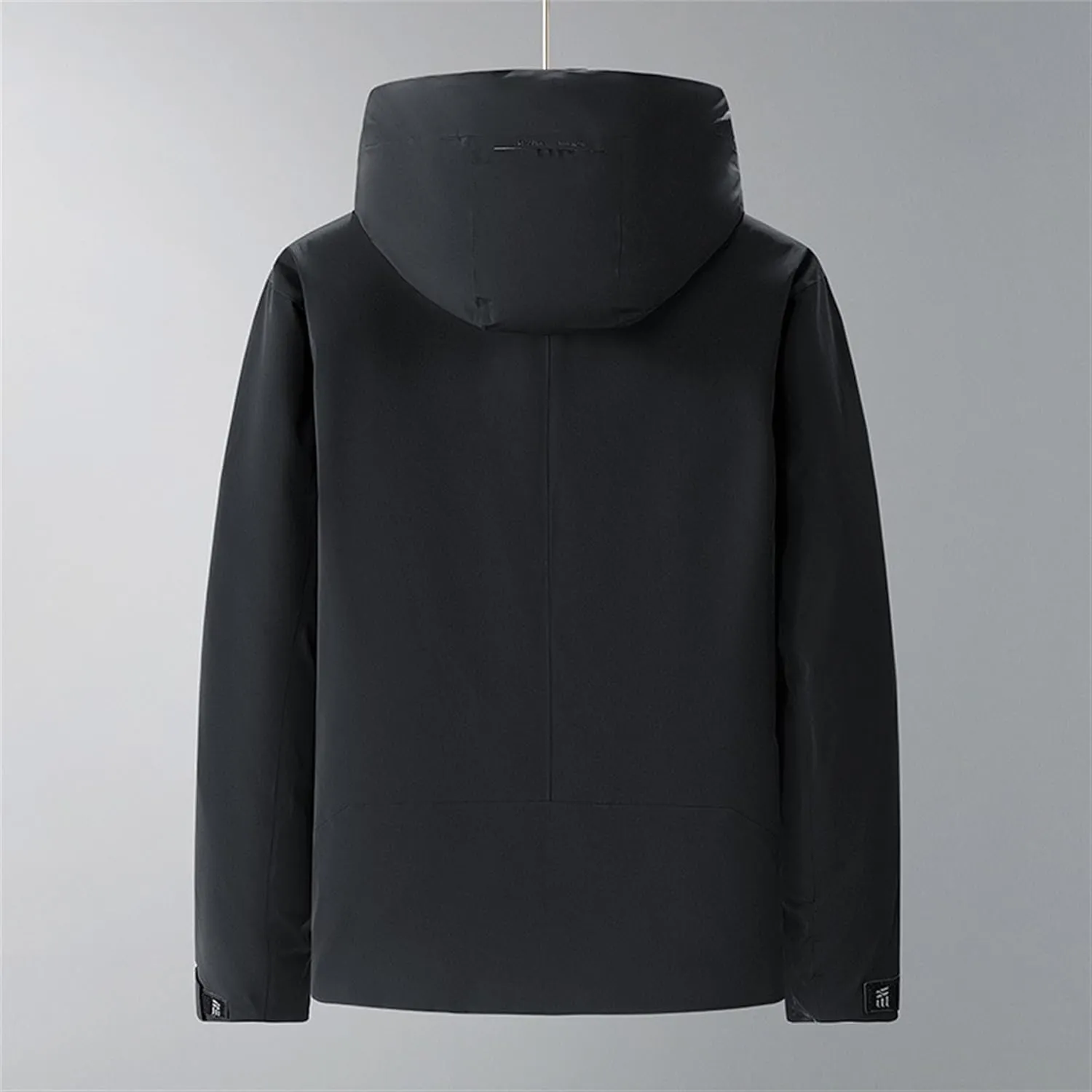 DGHM-JLMY Men's Daily Thickened Warm Down Jacket Versatile Business Casual Down Jacket Winter Loose Hooded Down Jacket