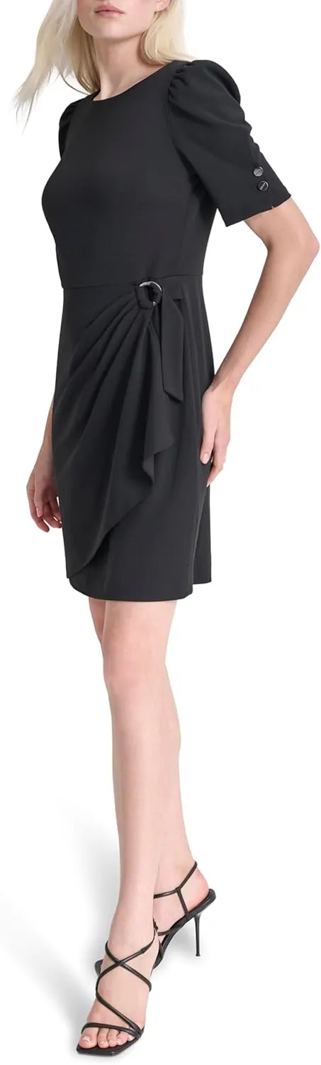 DKNY Women's Short Sleevel Mini Sheath Dress
