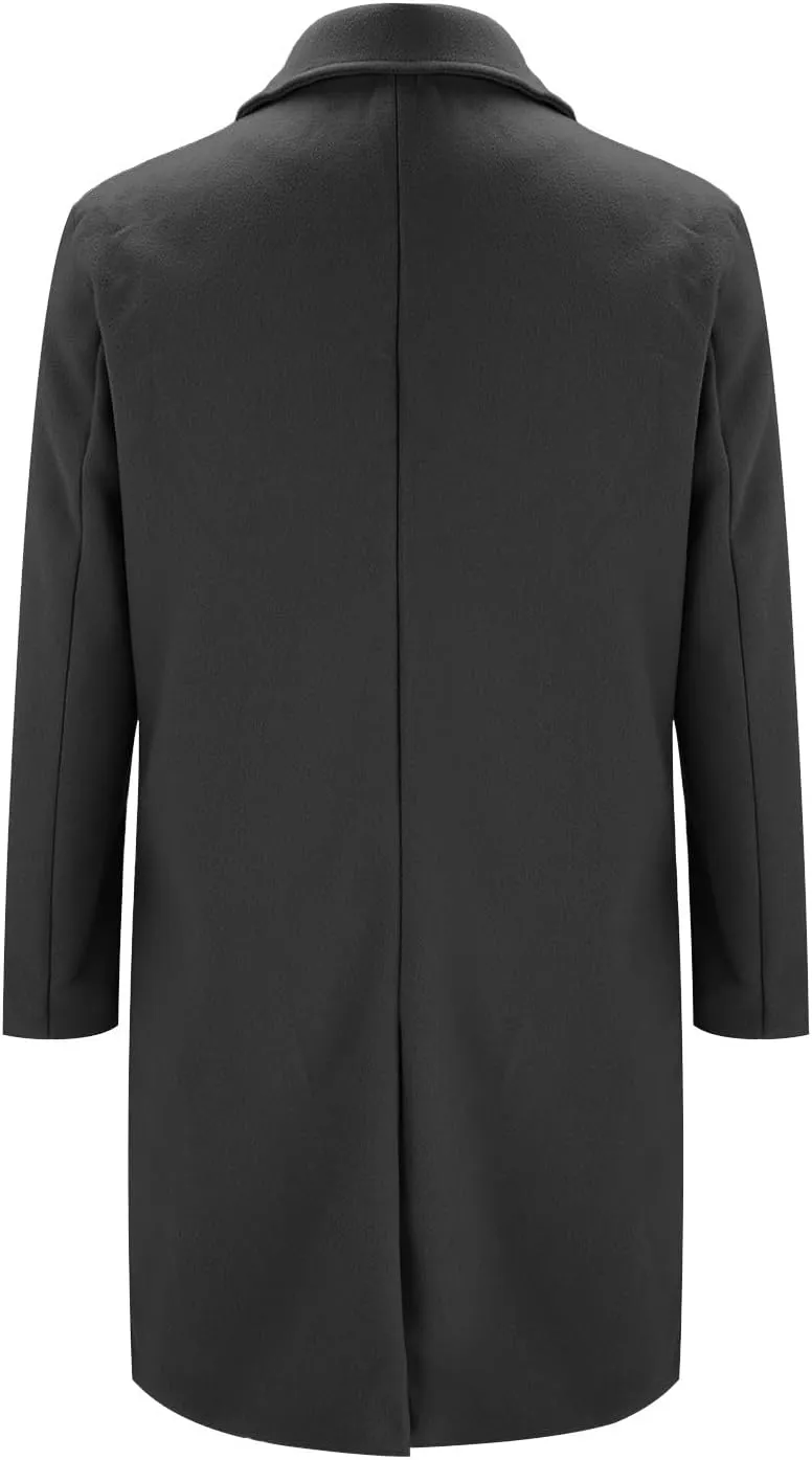 Duster Coat Print Lapel Button Down Long Sleeve Long Cardigan Windbreaker Loose Winter and Autumn Coat Jackets For