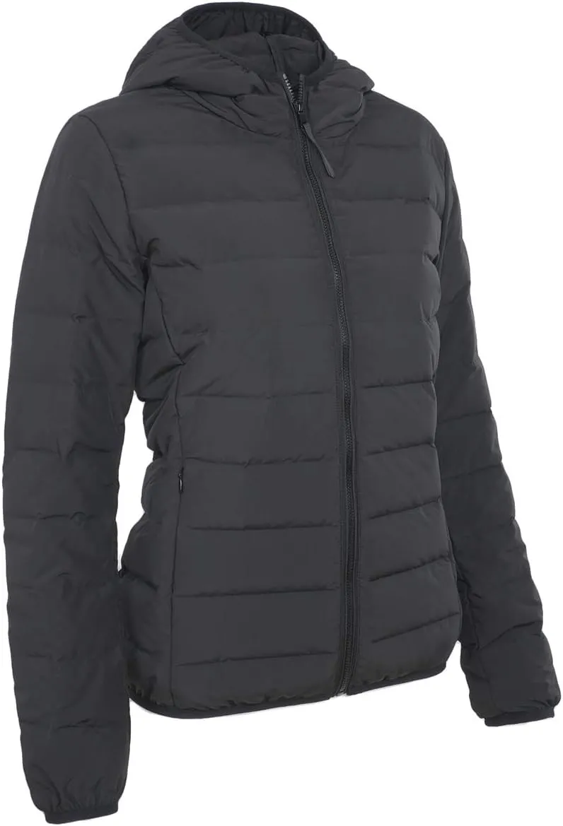 ELFJOY Down Jacket Women Down Coat Winter Black White Puffer Coat Lightweight Down Jacket