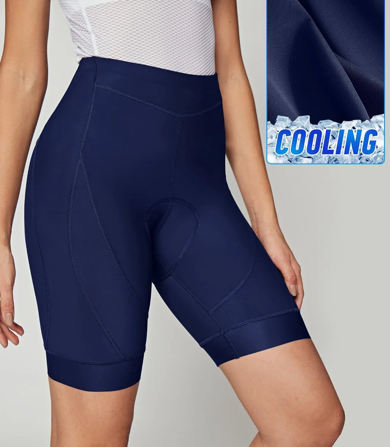 Ewedoos Padded Bike Shorts Women 4D Padding Cycling Shorts with Pocket Road Mountain Ride Womens Biking Bicycle Biker Shorts