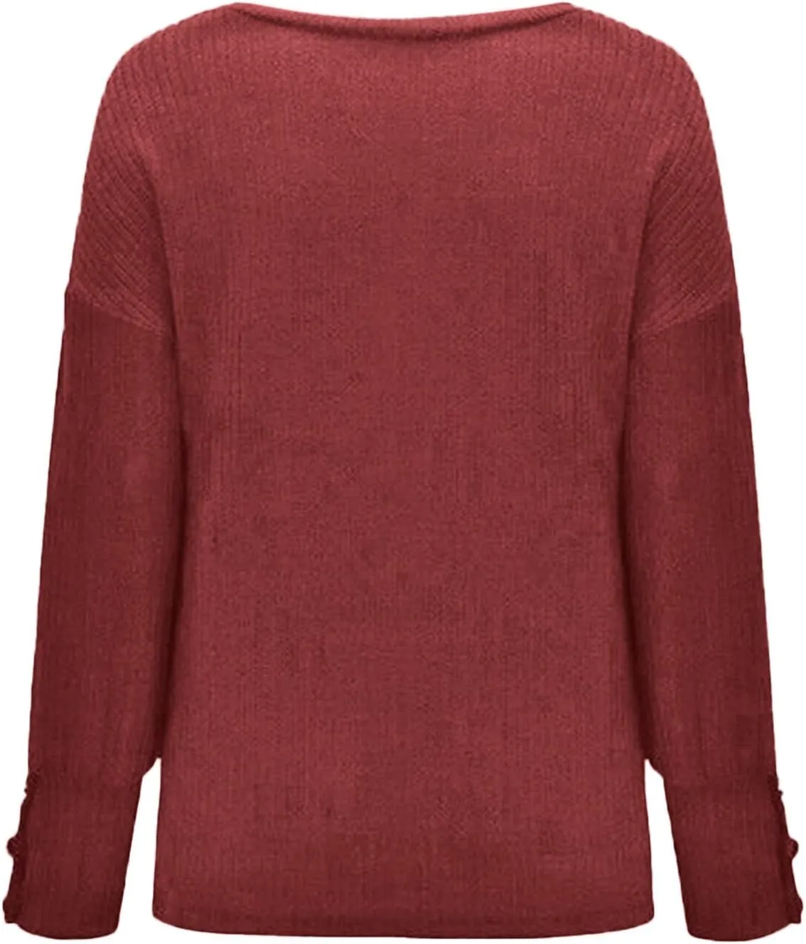 Fall Sweaters for Women Chunky Knit Solid Color Crewneck Long Sleeve Loose Fit Casual Soft Jumper Tops