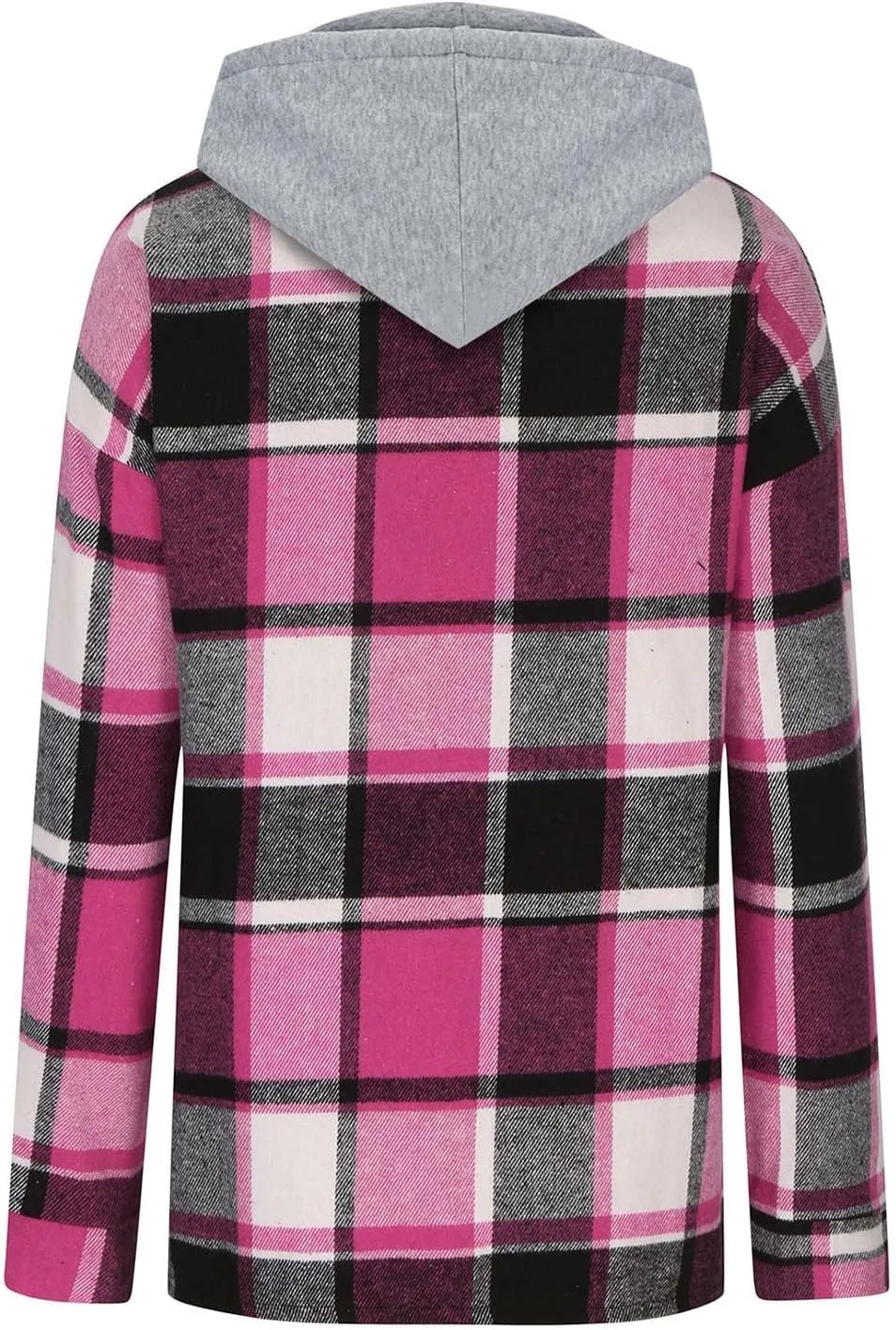 Fashion Women Tops Long Sleeve Printing Hooded Blouse Pockets Sweatshirt Coat