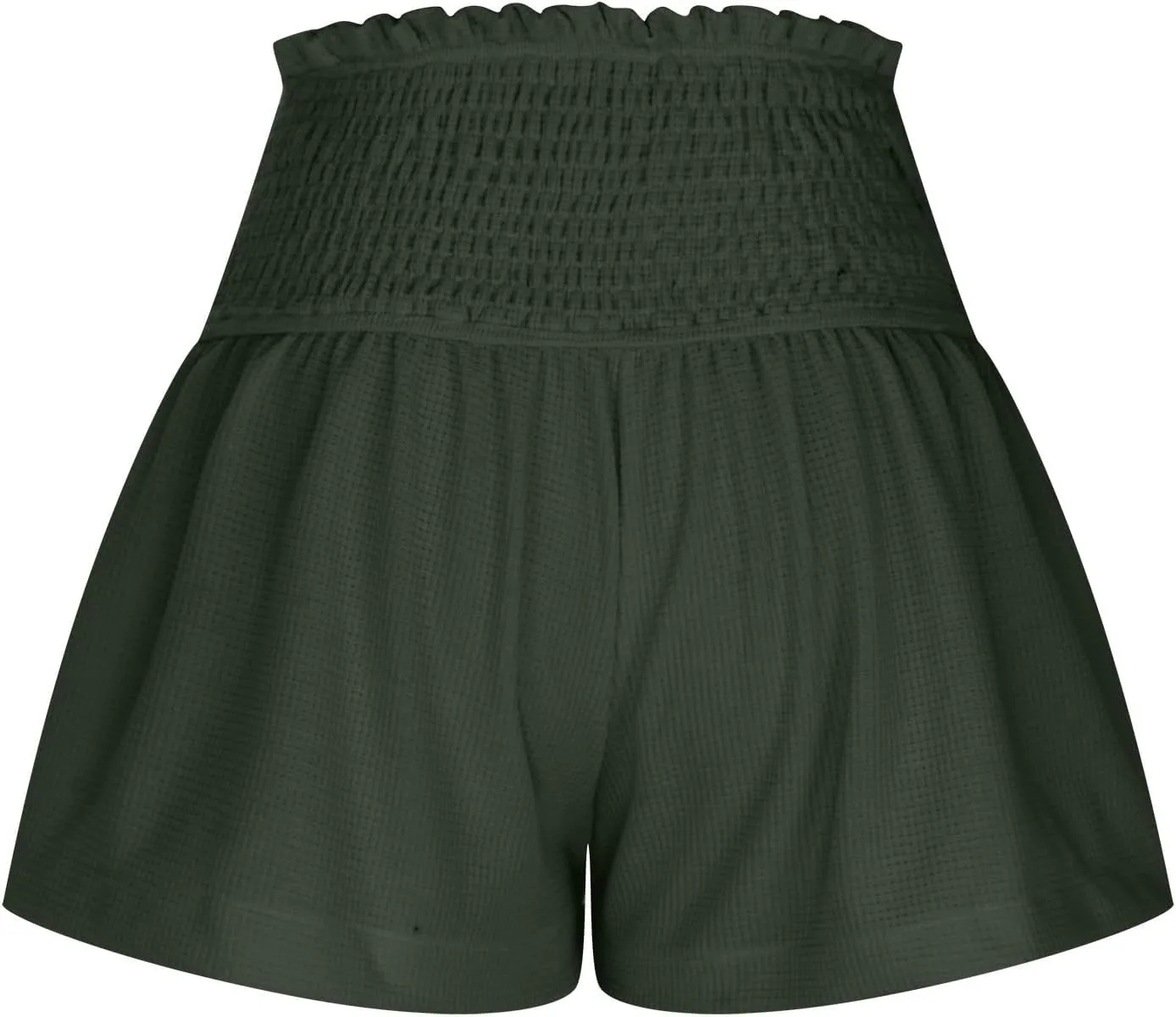 Flowy Shorts for Women Dressy Causal 2024 Summer Elastic High Waisted Pleated Ruffle Shorts Athletic Tennis Shorts