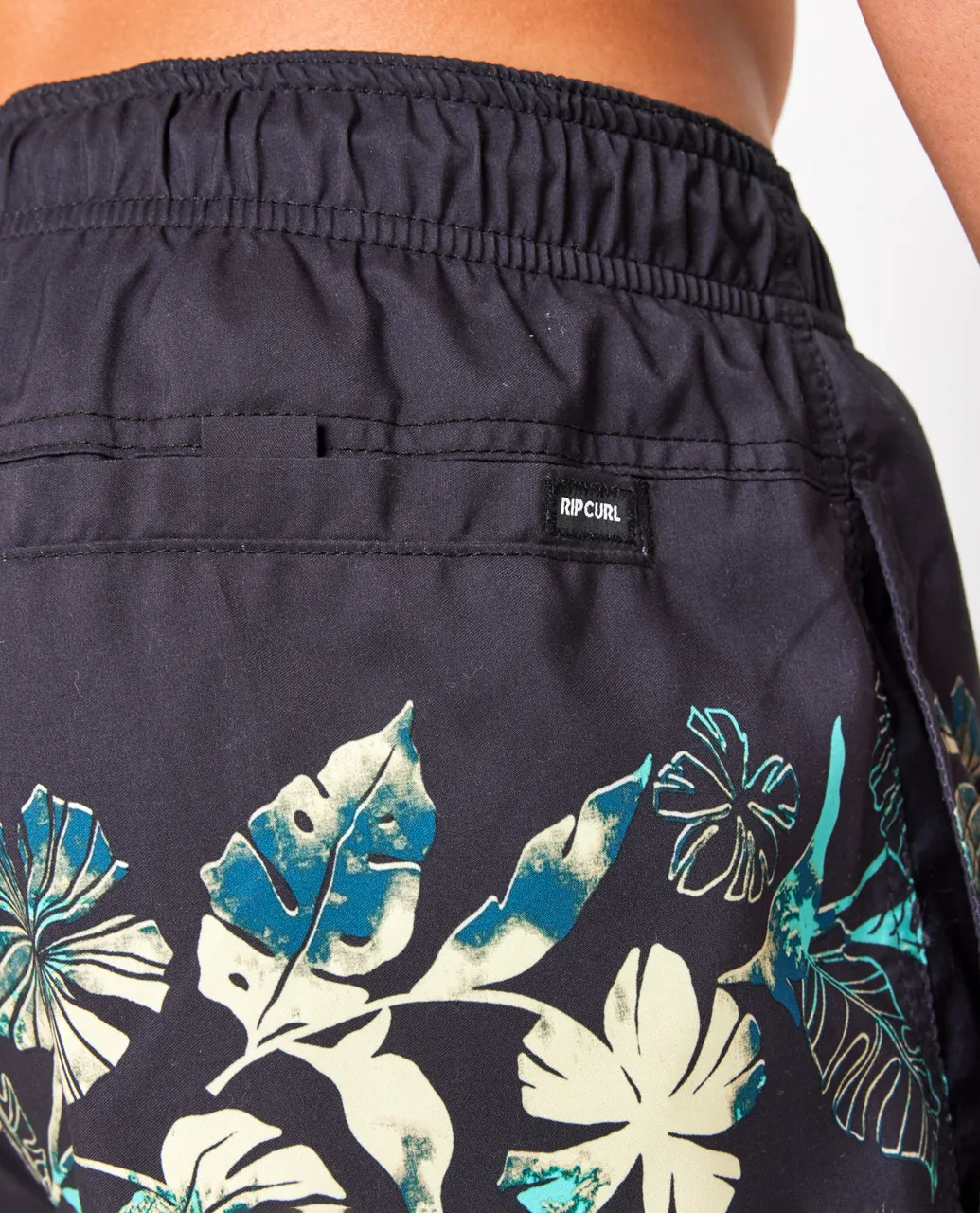 Framed Volley Shorts in Washed Black