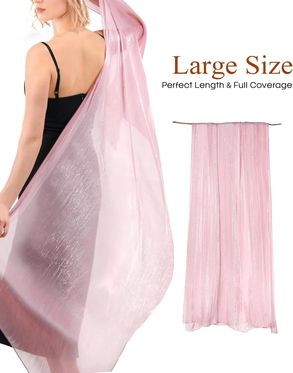 FURTALK Shawls and Wraps for Evening Dresses Sparkly Soft Wedding Party Bridesmaid Scarves for Women