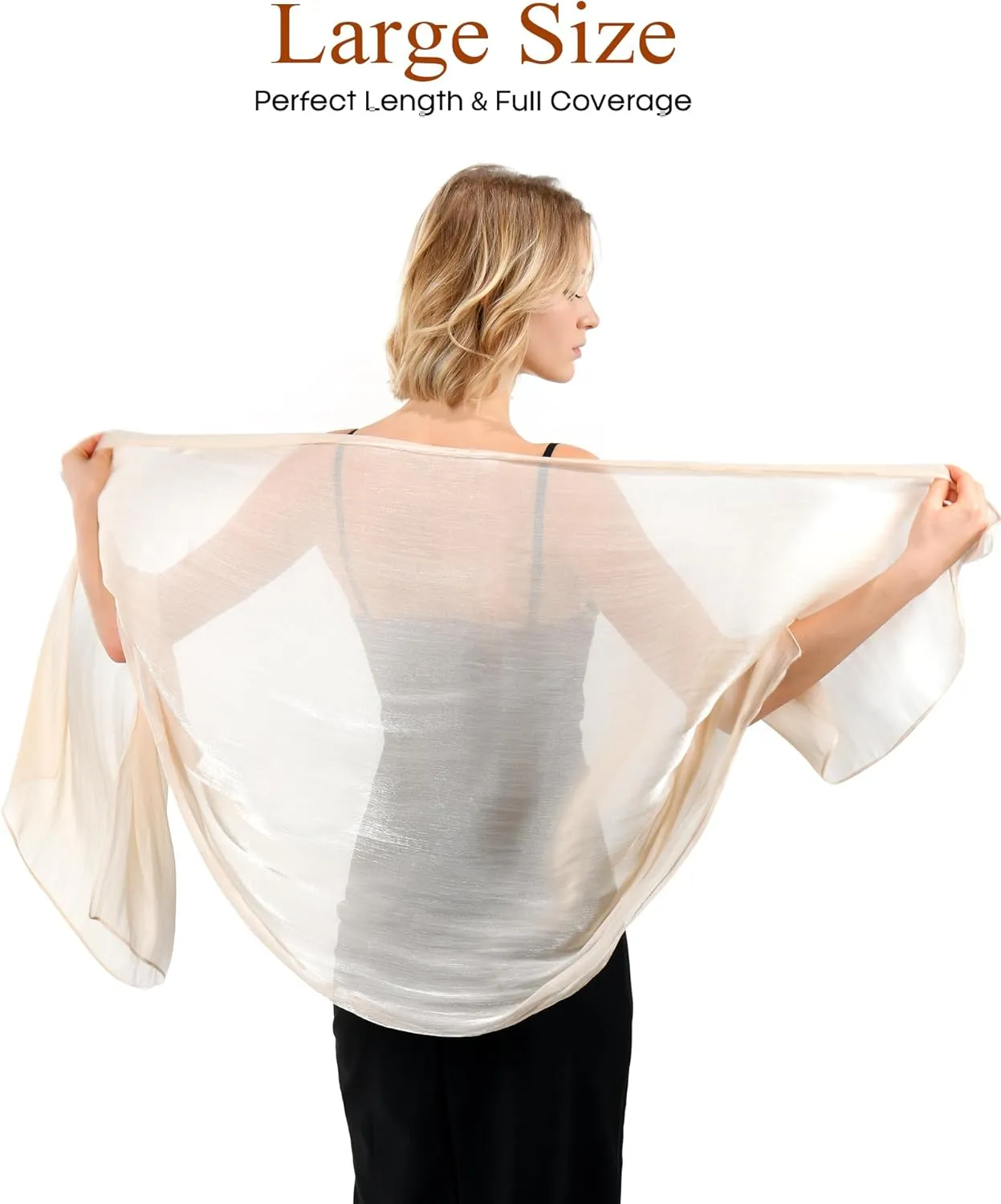 FURTALK Shawls and Wraps for Evening Dresses Sparkly Soft Wedding Party Bridesmaid Scarves for Women