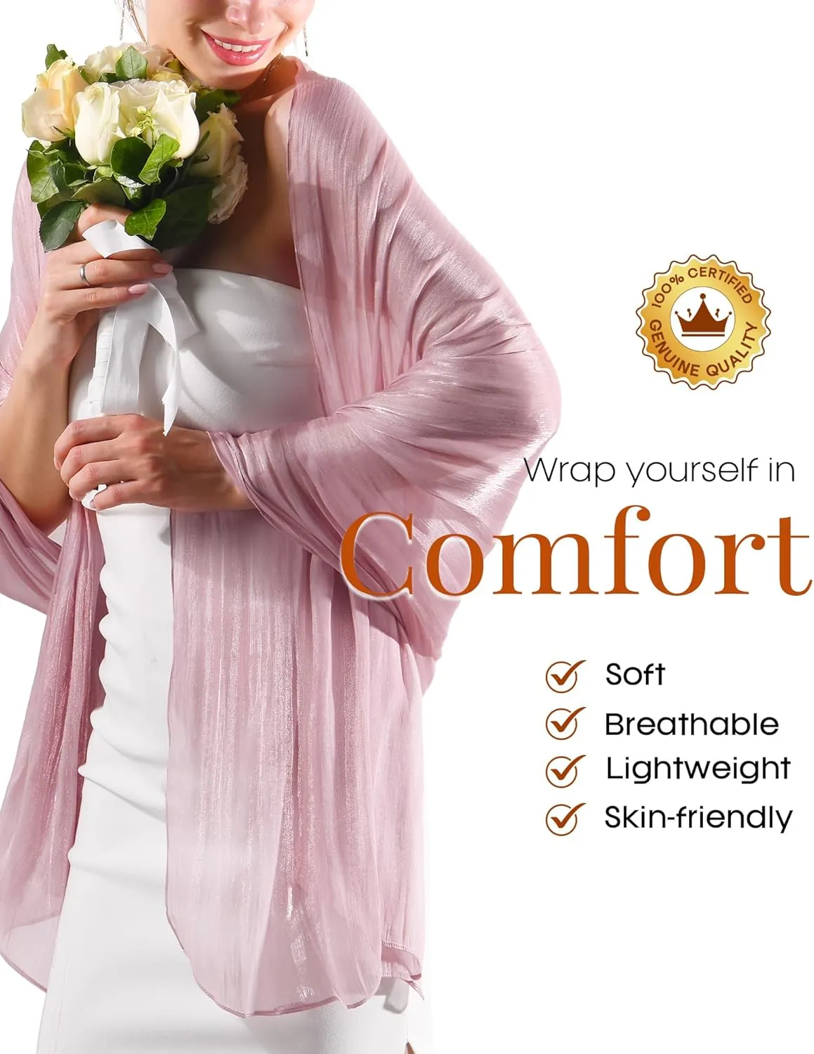 FURTALK Shawls and Wraps for Evening Dresses Sparkly Soft Wedding Party Bridesmaid Scarves for Women