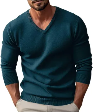 Fxbar Hooded Sweater Men Mens Crewneck Pullover Sweater Casual Waffle Knit Stretch Sweaters Raglan Sleeve Knitwear Men Sweater