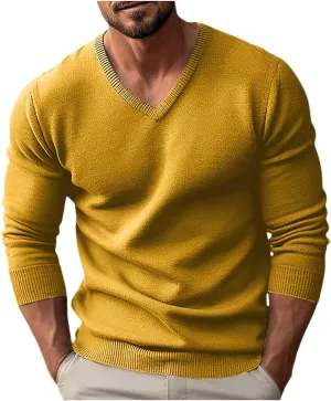 Fxbar Men Sweater Polo Mens Crewneck Pullover Sweater Casual Waffle Knit Stretch Sweaters Raglan Sleeve Knitwear Men Sweater