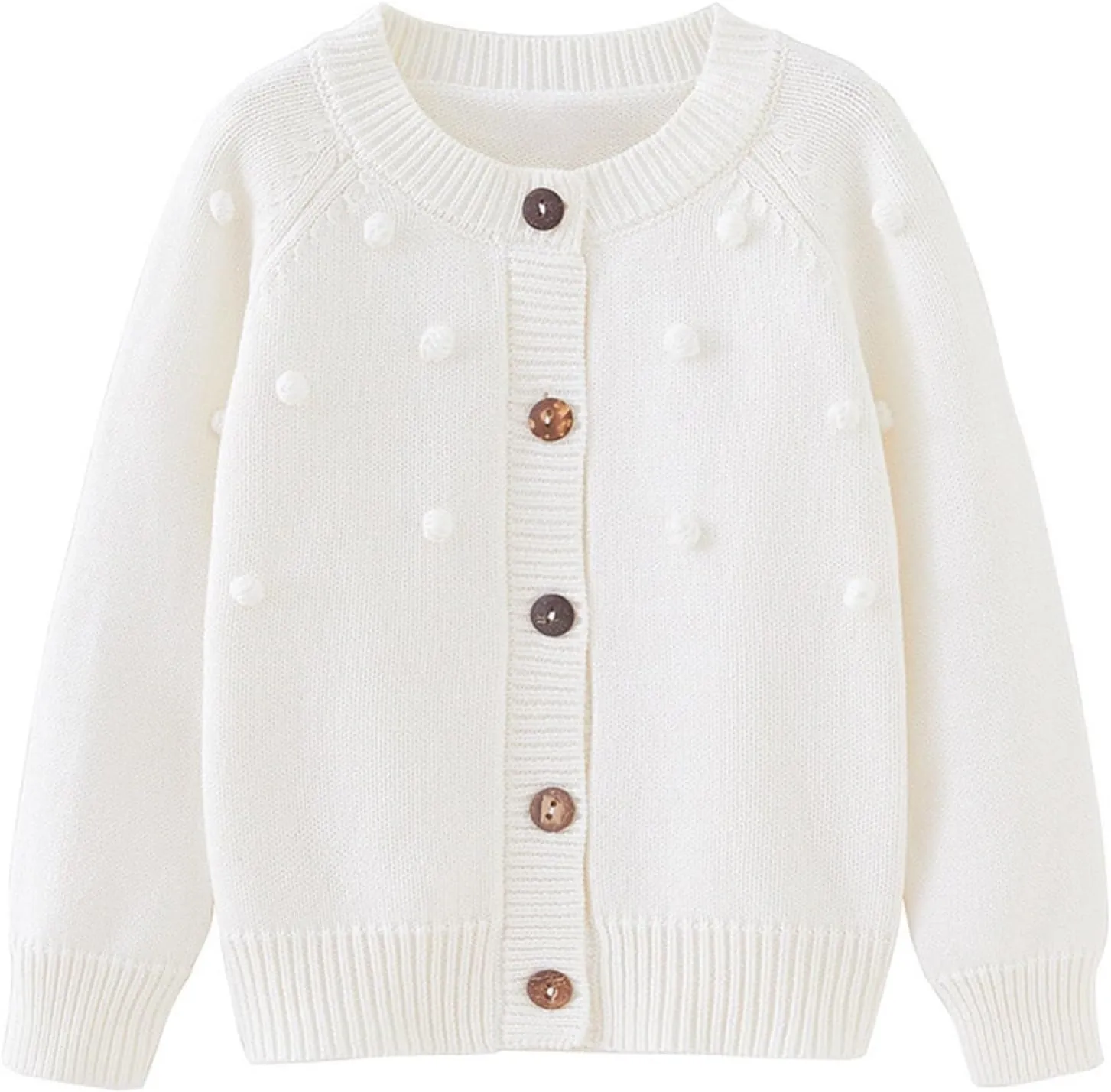 Girls Sweaters Cable Knit Long Sleeve Crewneck Chunky Crochet Cardigans Sweatshirt Jacket Toddler Baby Fall Outfits