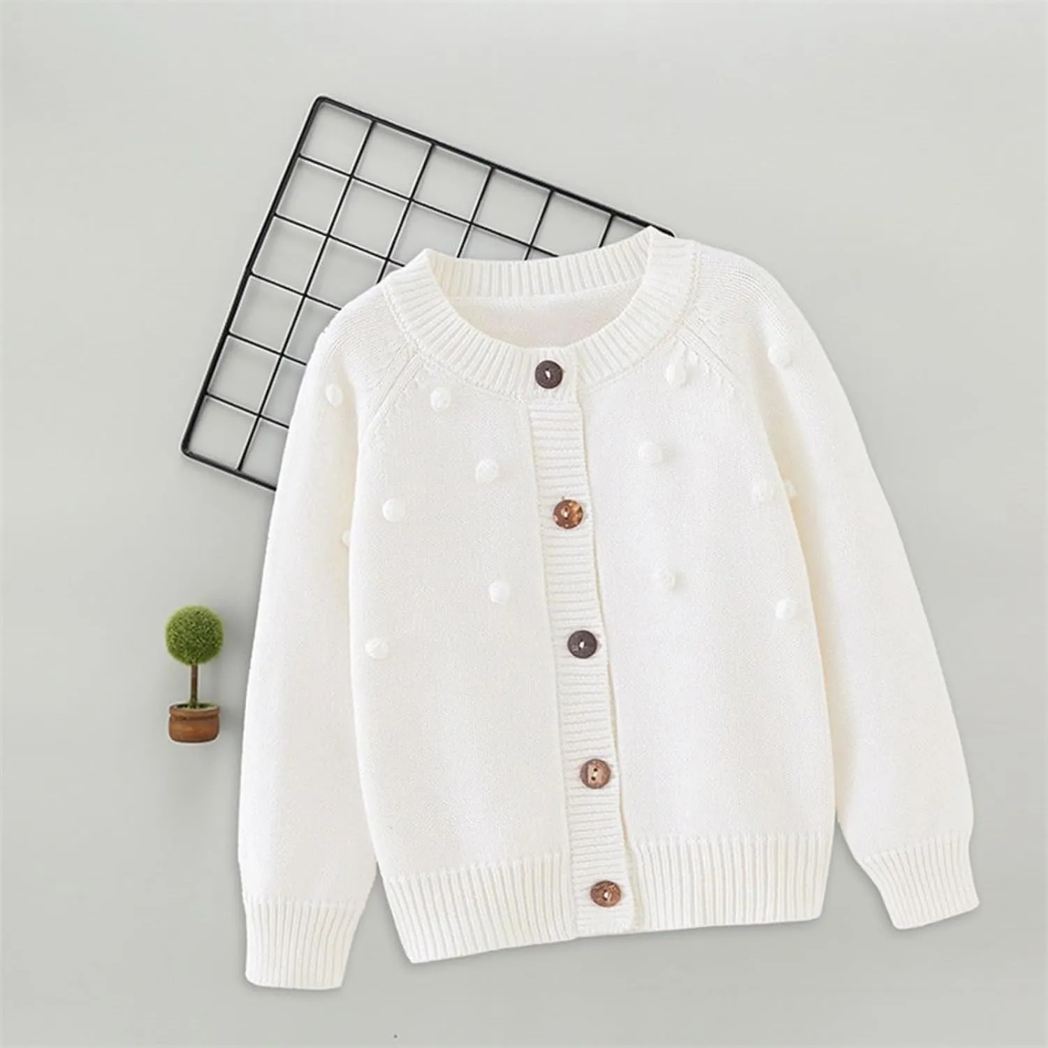 Girls Sweaters Cable Knit Long Sleeve Crewneck Chunky Crochet Cardigans Sweatshirt Jacket Toddler Baby Fall Outfits