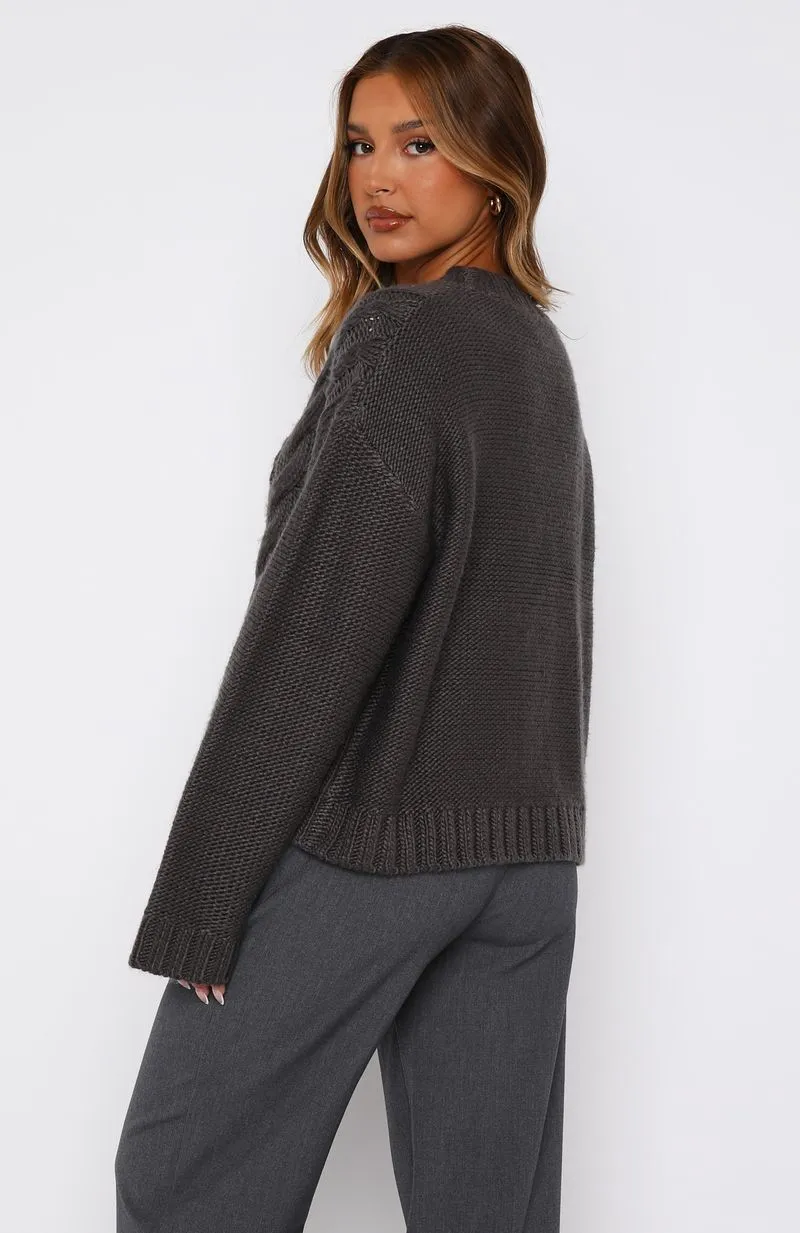 Glacier Knit Sweater Storm