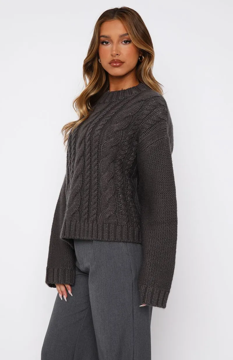 Glacier Knit Sweater Storm