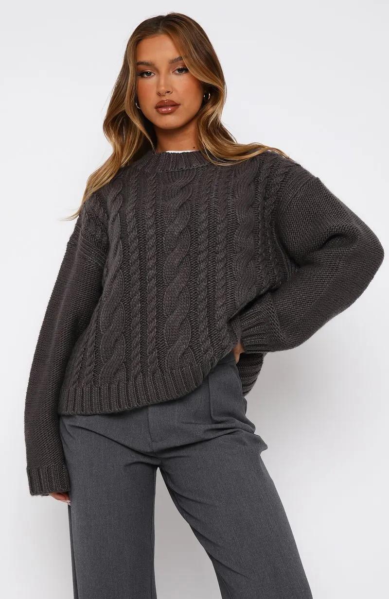Glacier Knit Sweater Storm