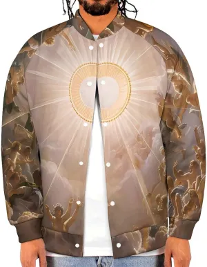 Gods Greek Mythology Lightweight Men's Baseball Jackets Relaxed Fit Varsity Bomber Jacket Windbreaker Coat