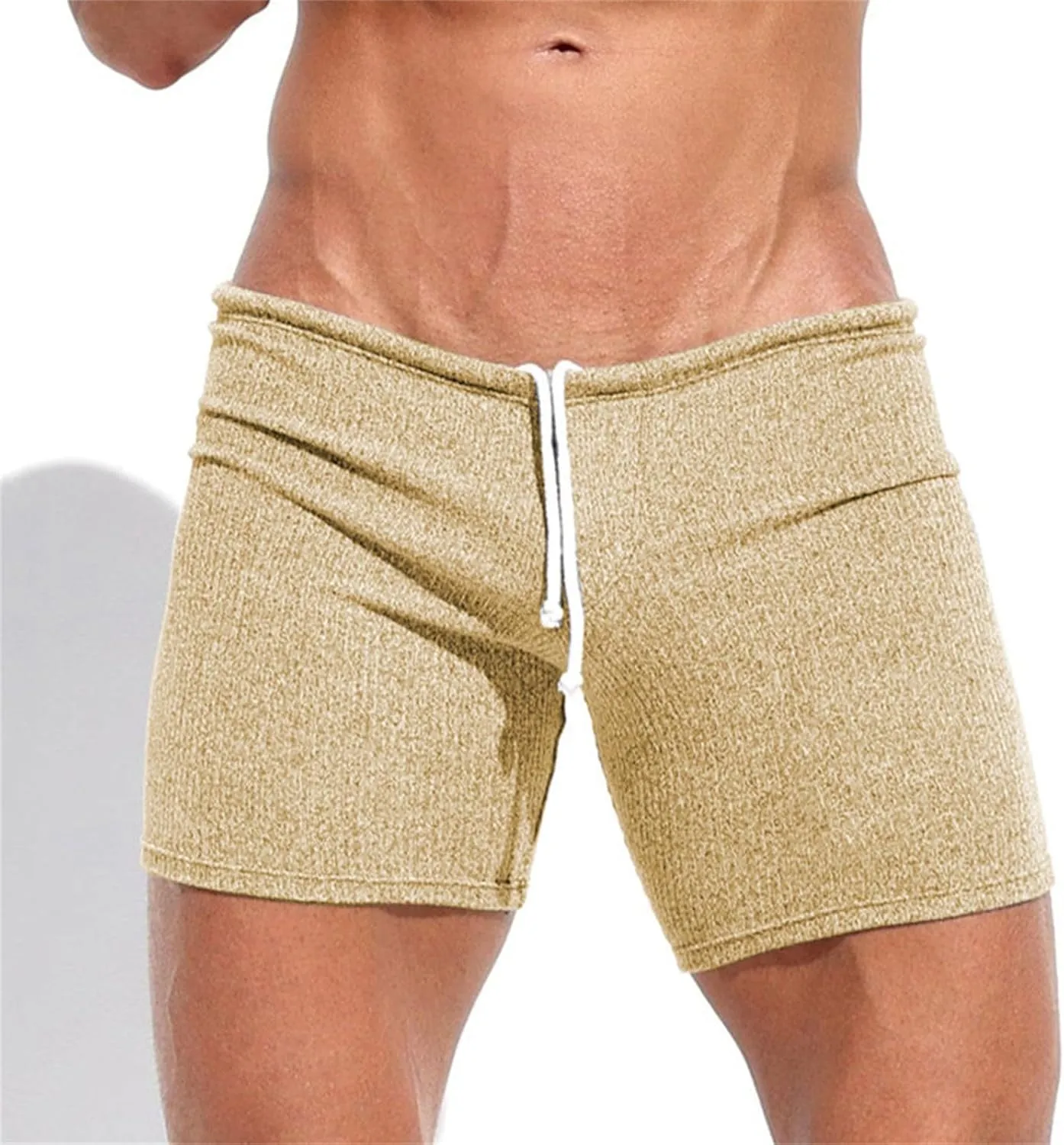 GOKKILRW Mens Shorts Summer Loungewear Gym Workout Boxer Shorts Bodybuilding Athletic Shorts Soft Comfy Breathable Beachwear