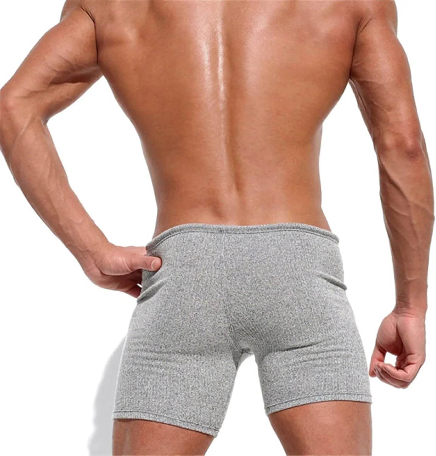 GOKKILRW Mens Shorts Summer Loungewear Gym Workout Boxer Shorts Bodybuilding Athletic Shorts Soft Comfy Breathable Beachwear