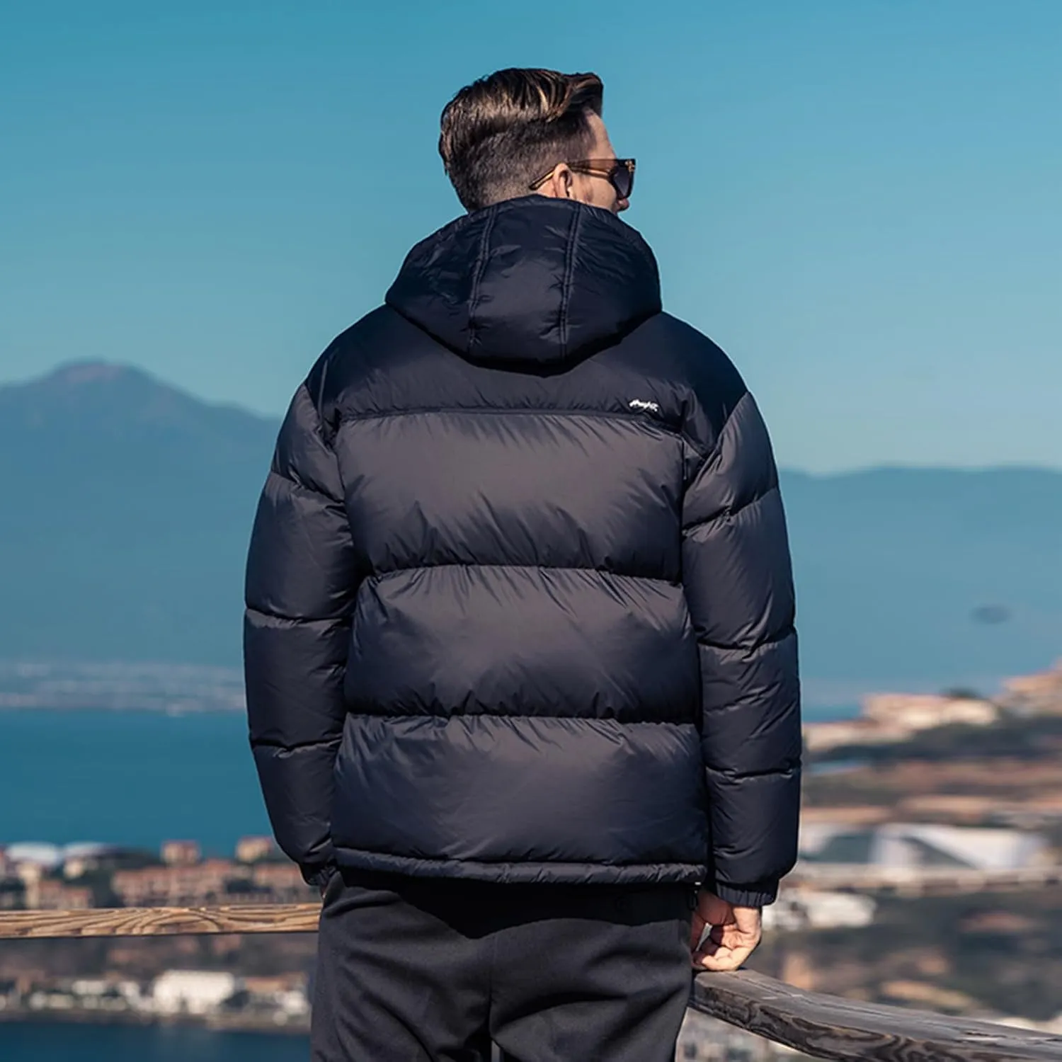 Goose Down Jacket, Warm and Soft Goose Down Jackets Men,Waterproof Windproof Unisex Down Jacket