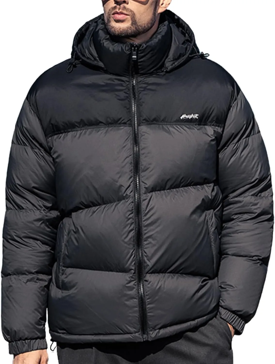 Goose Down Jacket, Warm and Soft Goose Down Jackets Men,Waterproof Windproof Unisex Down Jacket