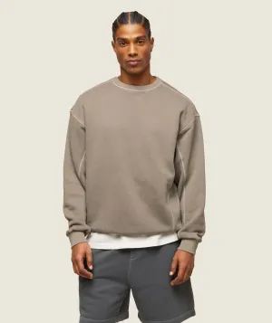 Gymshark everywear Relaxed Stitch Sweatshirt - Linen Brown