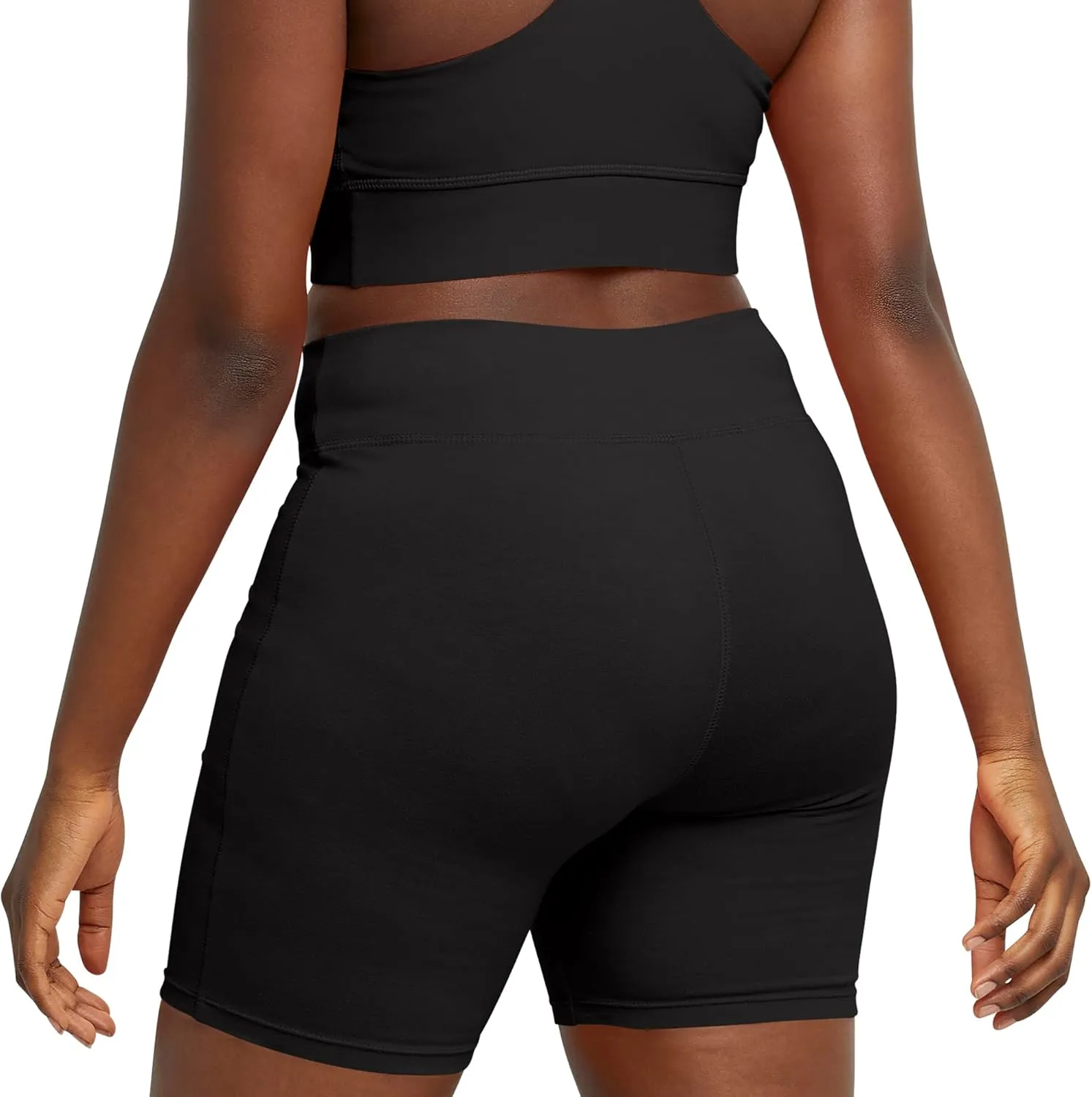 Hanes Women??s Stretch Jersey Bike Shorts, Women??s Cotton Sports Shorts, 7" Inseam