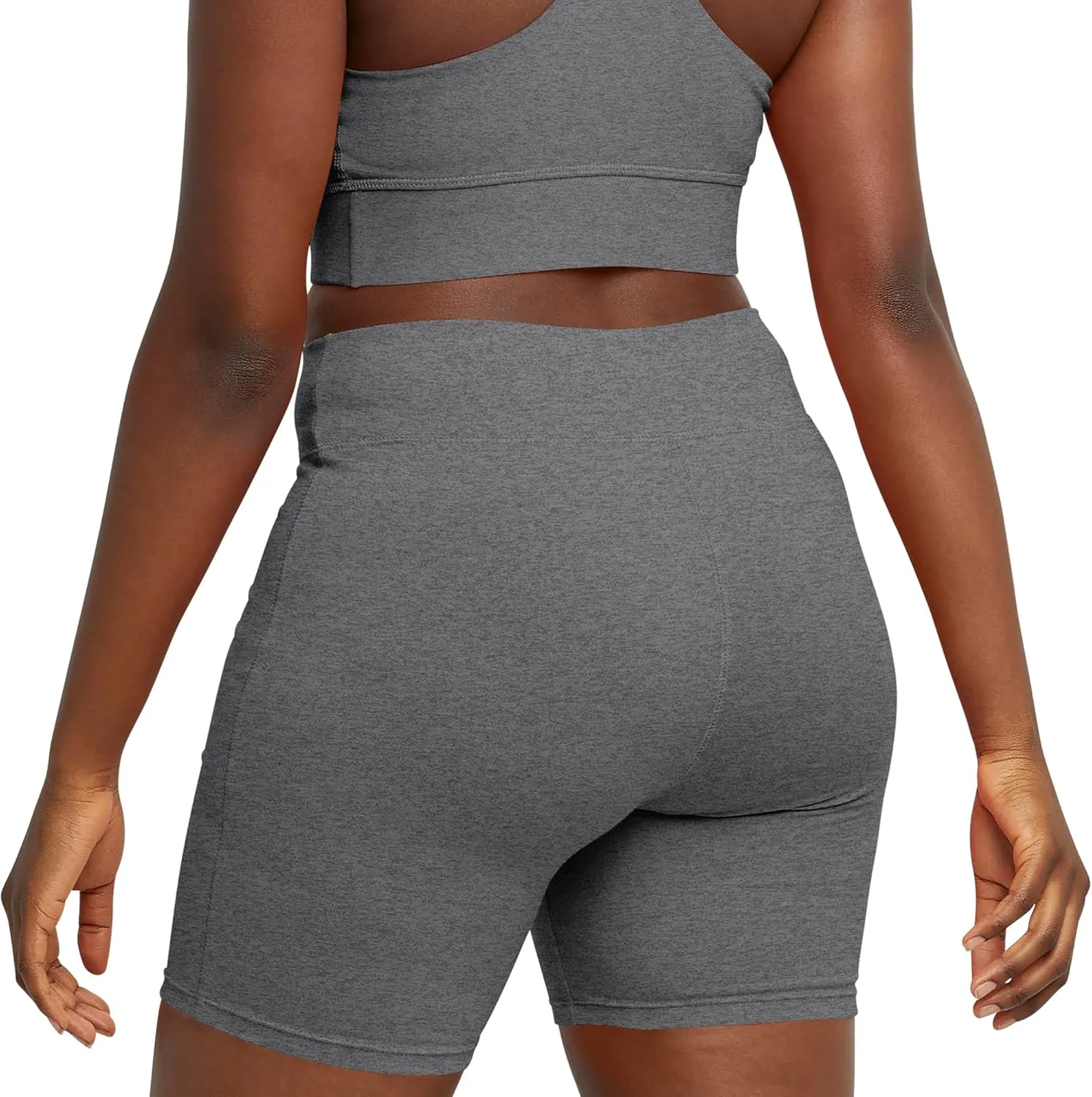 Hanes Women??s Stretch Jersey Bike Shorts, Women??s Cotton Sports Shorts, 7" Inseam