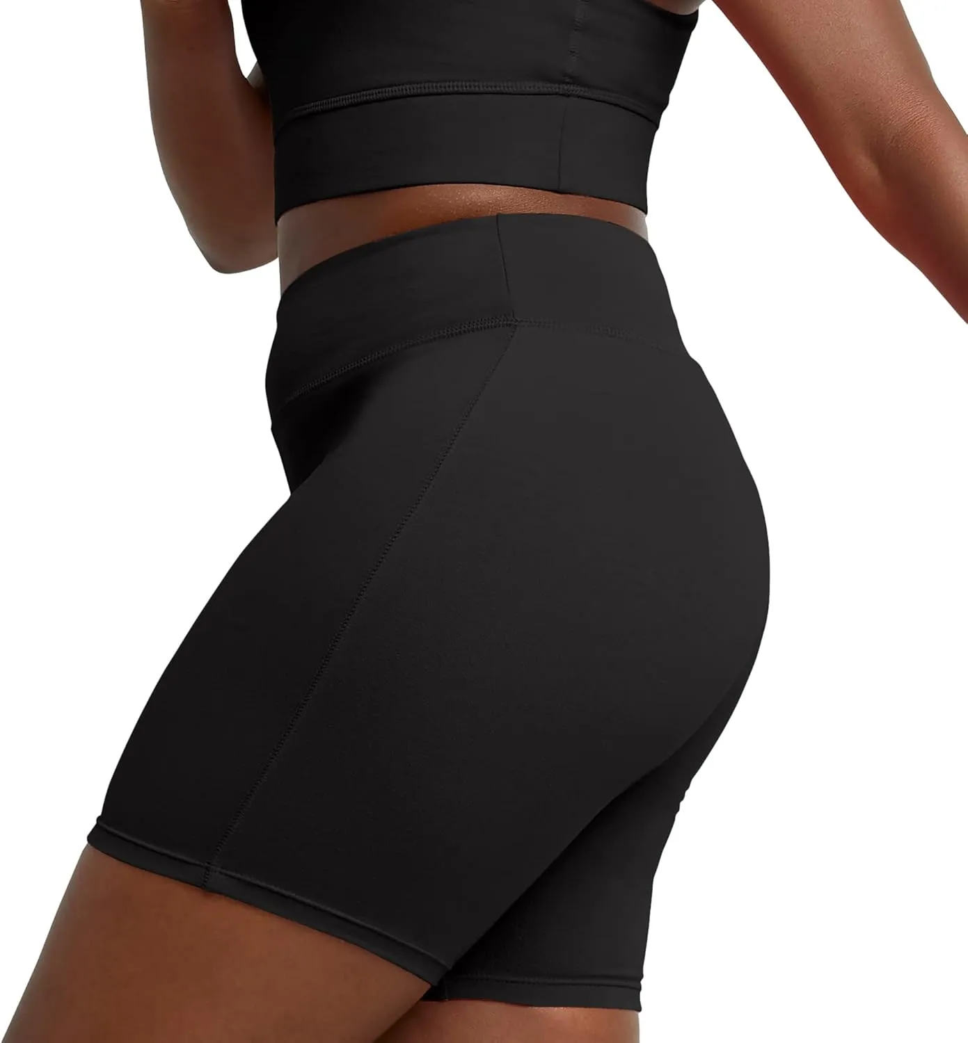 Hanes Women??s Stretch Jersey Bike Shorts, Women??s Cotton Sports Shorts, 7" Inseam