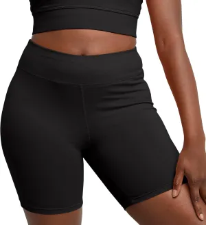 Hanes Women??s Stretch Jersey Bike Shorts, Women??s Cotton Sports Shorts, 7" Inseam