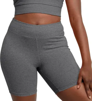 Hanes Women??s Stretch Jersey Bike Shorts, Women??s Cotton Sports Shorts, 7" Inseam