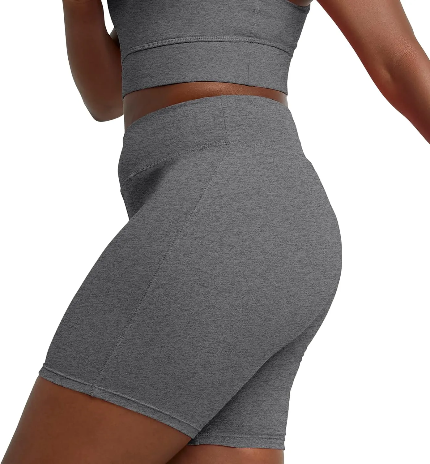 Hanes Women??s Stretch Jersey Bike Shorts, Women??s Cotton Sports Shorts, 7" Inseam