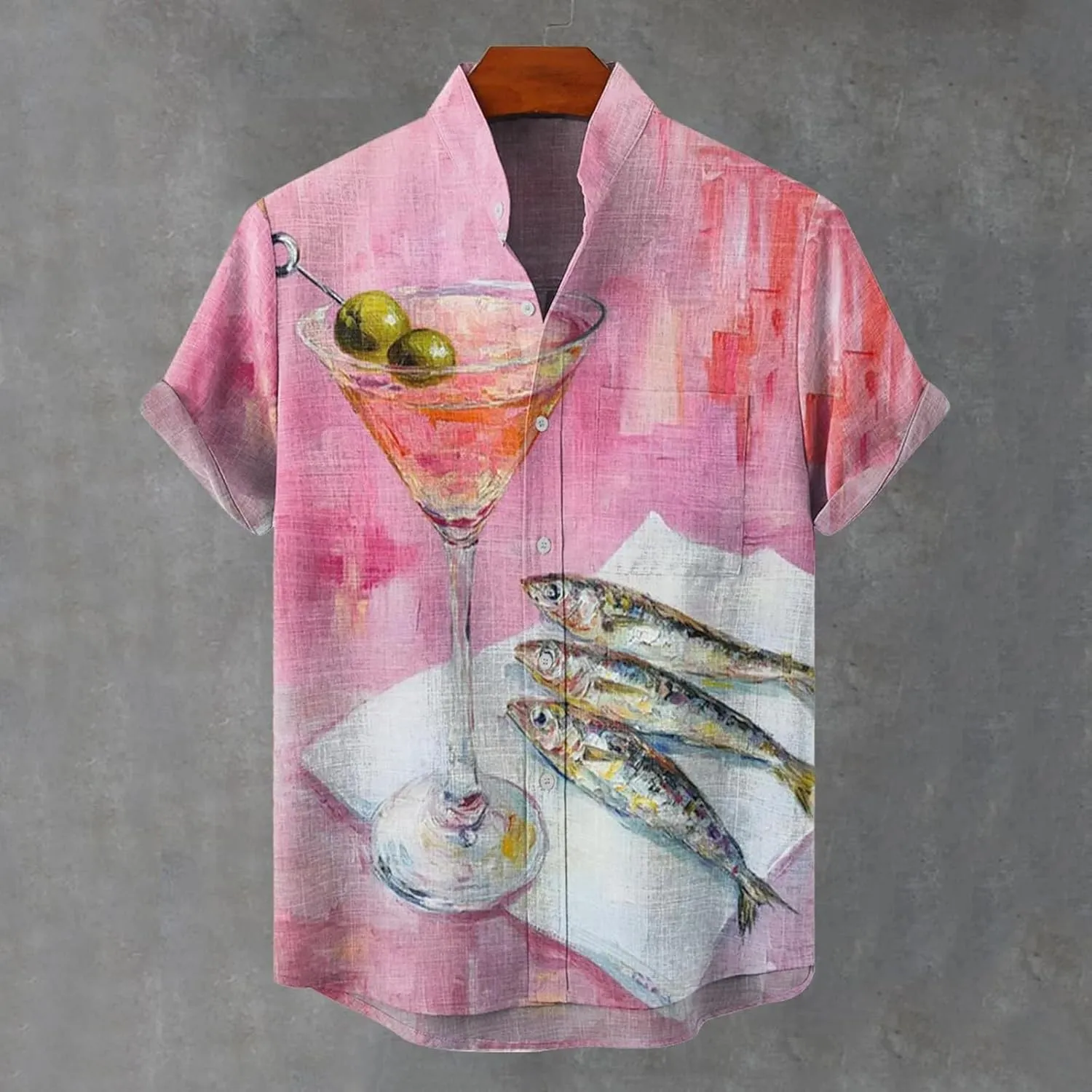 Hawaiian Shirt for Men Collar Shirt Short Sleeve Casual Shirts Down Shirt for Men Beach Vacation Outfits Cruise