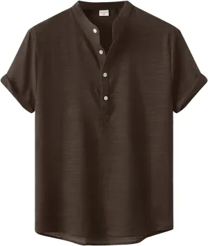 Hawaiian Shirt for Men, Dress Shirt Men's Casual Button Down Shirts Wrinkle-Free Short Sleeve Business Dress Shirt