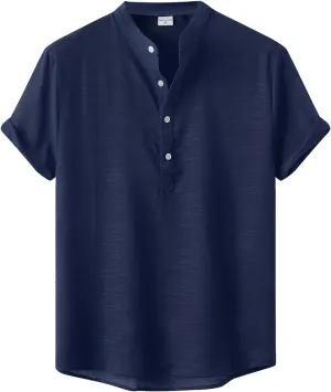 Hawaiian Shirt for Men, Dress Shirt Men's Casual Button Down Shirts Wrinkle-Free Short Sleeve Business Dress Shirt