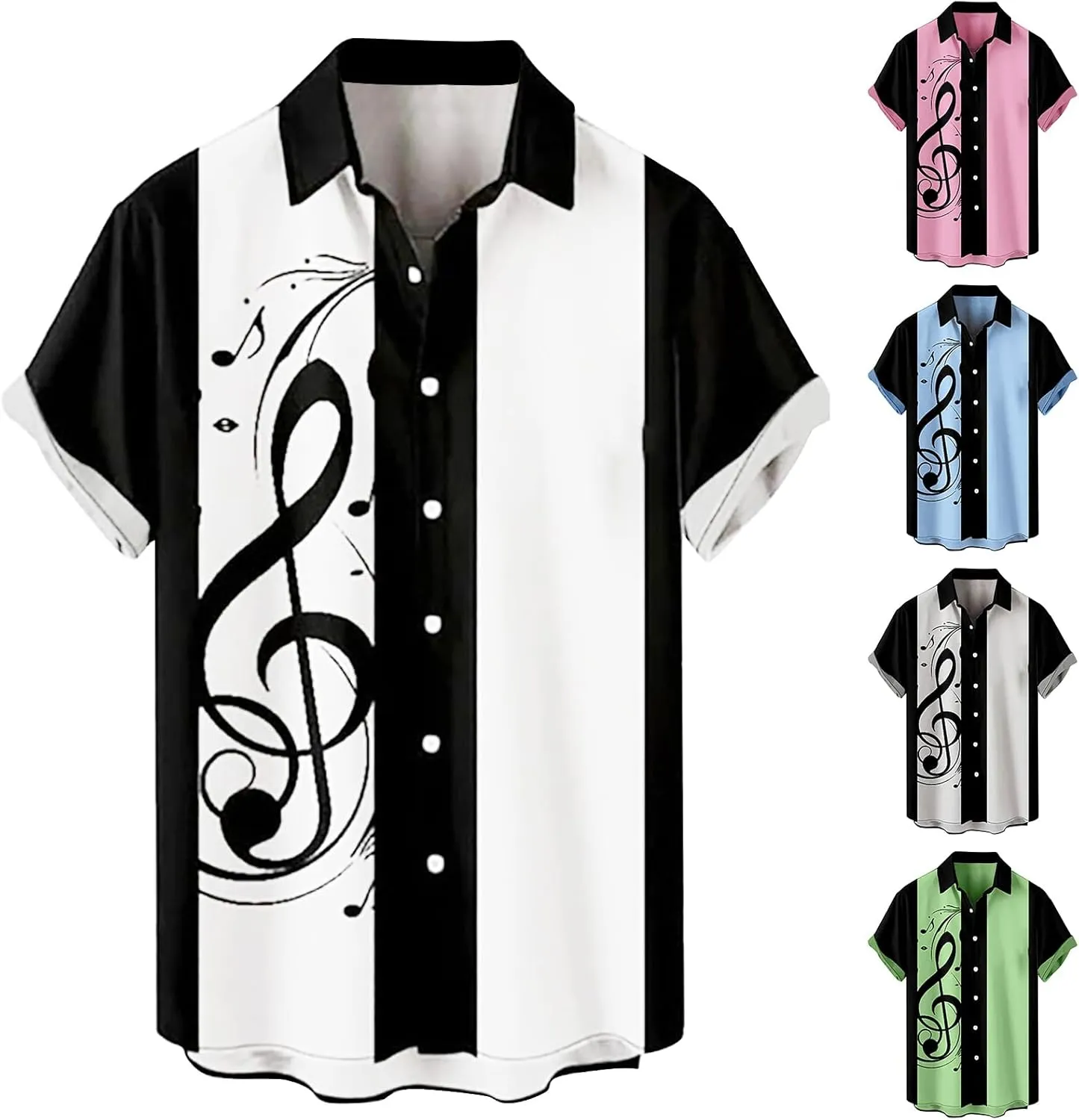 Hawaiian Shirt for Men for Men's Valentines Day Button Shirt Boys Valentines Hawaiian Shirt Bowling Shirt Mens St.