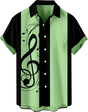 Hawaiian Shirt for Men for Men's Valentines Day Button Shirt Boys Valentines Hawaiian Shirt Bowling Shirt Mens St.