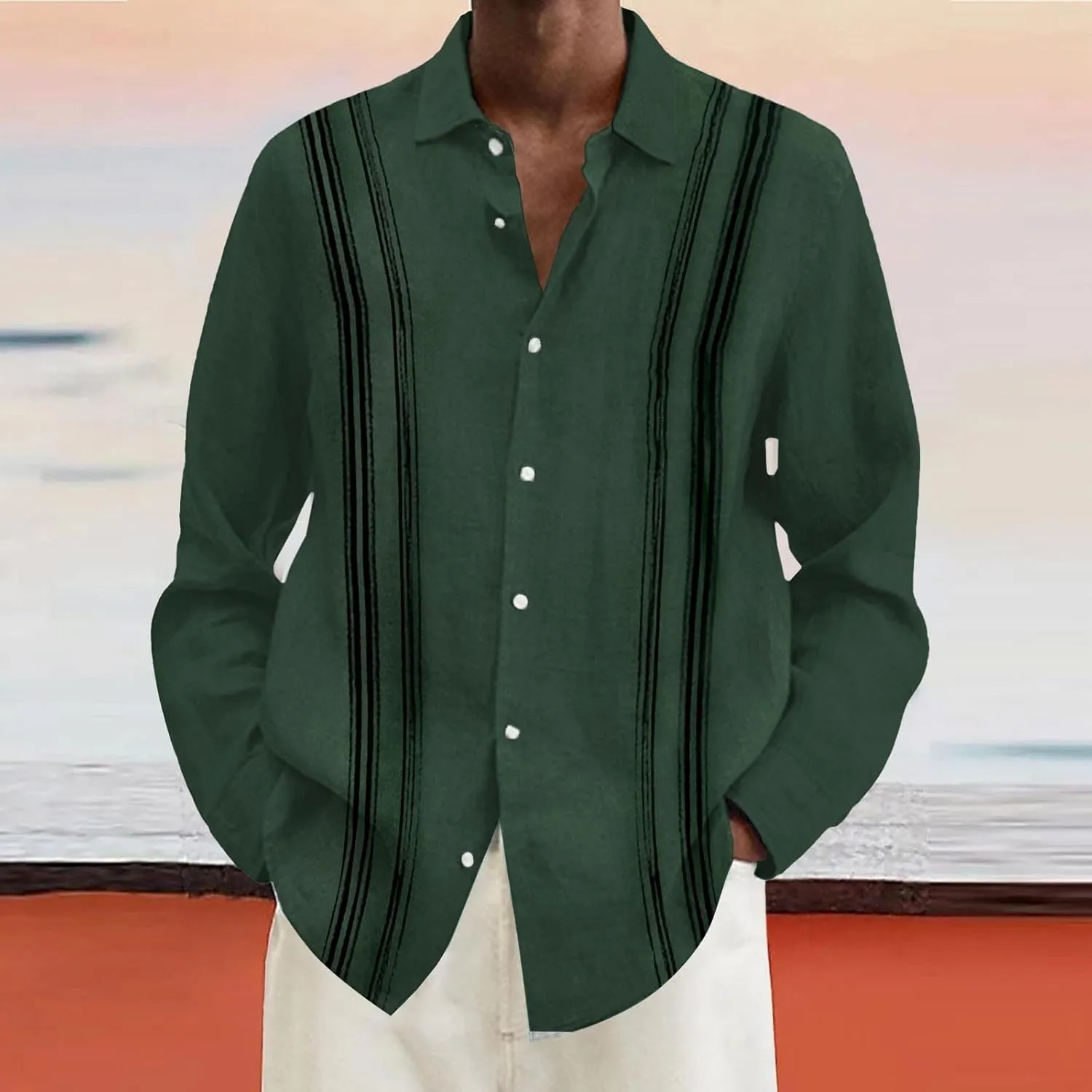 Hawaiian Shirt Men Sleeve Beach Coconut Print Shirt Top Vacation Cruise Hawaii Summer Clothes Funny Hawaiian Shirt