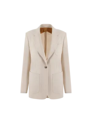 Herringbone Cashmere Blazer