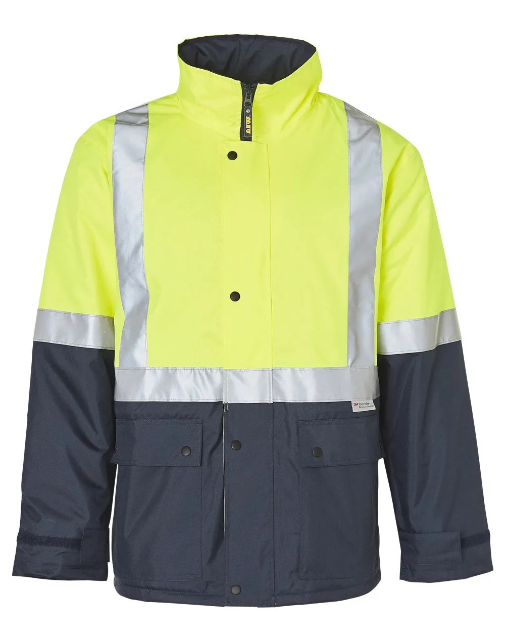 High Visibility Two Tone Softshell Jacket with 3M Reflective Tapes SW28A