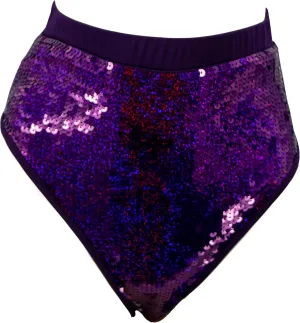 High-Waisted Sequin Rave Booty Shorts